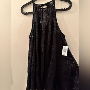 Black bathing suit cover up